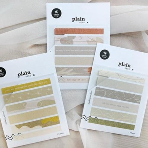 Hobbisland Horizontal strip cutting dies stickers scrapbooking paper material 3sheets/pack Morandi color green yellow sticker