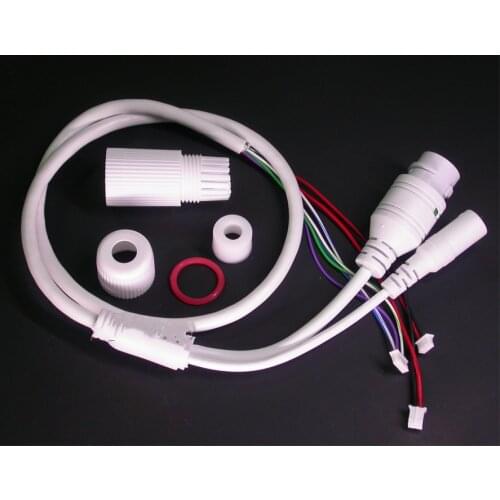 LAN cable for CCTV IP camera board module (RJ45 / DC) standard type without 4/5/7/8 wires , 1x status LED
