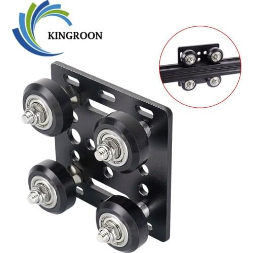 KINGROON 1Set Openbuilds V Gantry Plat Special Slide Plate Pulley For 2020/2040 V-slot Aluminum Profiles Wheels 3D Printer Parts