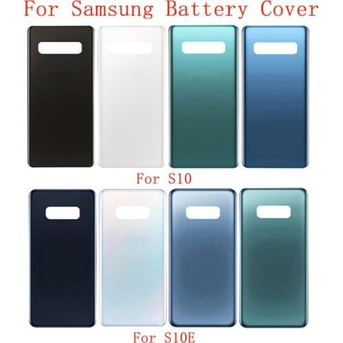 Battery Cover Rear Door Housing For Samsung S10 G973 S10Plus G975 S10E G970 Battery Cover with Logo Repair Parts
