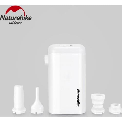 NatureHike Multifunction Camping Tool inflatable Mattress inflator Pump deflator Electric Quick Filling Air Pump Outdoor Lamp