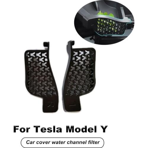 Modification of Anti-clogging Fittings For The Front Trunk Decoration Machine Cover For Tesla Model Y 2020-2021