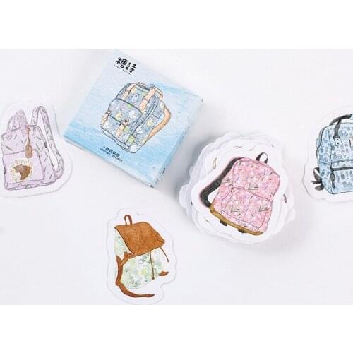 45 pcs/pack Various Kinds of Bag Decorative Sticker Set Diary Album Label Stickers DIY Stationery Stickers Gift Diary Deco Pack
