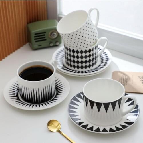 Coffee cup and saucer set north simple English afternoon tea couple ceramic cups coffee cup ethiopian coffee cup set saba