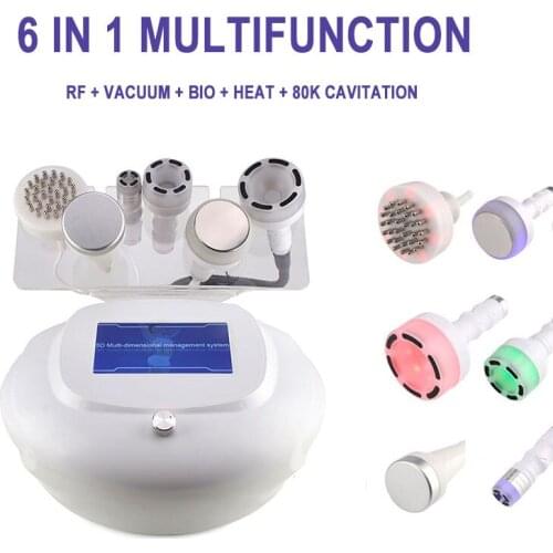 Portable 80K 6 in 1 Cavitation RF Ultrasonic Vacuum Weight Loss Body Slimming Beauty Machine