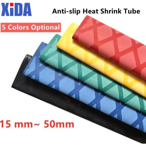 Non-slip Heat Shrink Wrap Tubing Fishing Rod DIY 5 colors 1M Handle Insulation Waterproof Racket Handle Grip