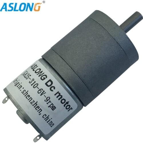 2PCS/LOT JGA25-310 DC Micro Deceleration Motor Gear Box Motor 6V 12V DC Motor with 25mm metal gear box from 7 to 1818rpm