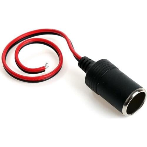 Car Cigarette Lighter Socket 12V-24V Waterproof Plug Power Outlet Adapter for Marine Boat Motorcycle Truck RV ATV with Wire D5