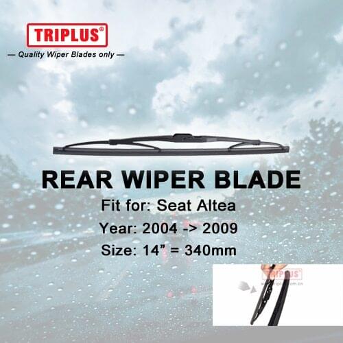 Rear Wiper Blade for Seat Altea (2004-2009) 1pc 14" 340mm,Car Rear Windscreen Wipers,Back Window Windshield Wiper Blades