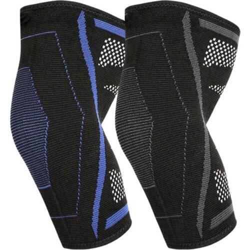 Sports Badminton Tennis Elbow Sleeves Compression Nylon Knitted Hand Arm Guard Braces Protectors Fitness Safety