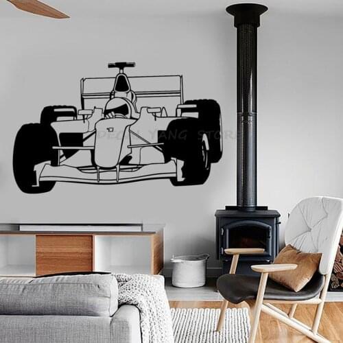 Super Kart Wall Decal Karting Speed Racing Cool Boys Bedroom Playroom Interior Home Decor Vinyl Wall Stickers