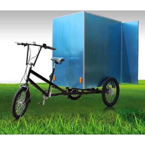 3 Wheels Adult Tricycle Electric Cargo Bike Used Transportation Mobile Food Cart For Coffee Fruit Beer On The Street