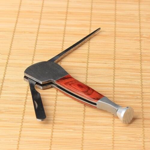 Stainless Steel Pipe 3in1 Red Tobacco Smoking Wood Cleaning Reamers Tamper Tool