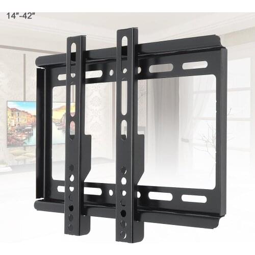Universal 25KG Adjustable TV Wall Mount Bracket Flat Panel TV Frame with Level Instrument for 14 ~ 42 Inch HDTV Flat Panel TV