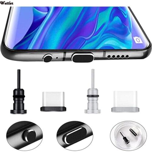 Universal Type-c Charging Port and 3.5mm Earphone Jack Anti Dust Plug For Samsung for Huawei HTC LG Type C Smartphone