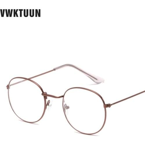 VWKTUUN Round Myopia Glasses Frame Frames For Women Vintage Optical Glasses Frames Mens Round Glasses Frames Oversized