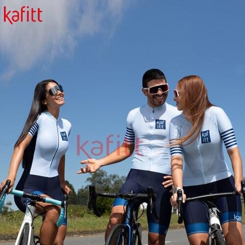 Kafitt Womens Cycling Jersey Suit One-piece Sports Self Triathlon Lycra Short-Sleeved Roupa Ciclismo Feminina Sportswear Pro