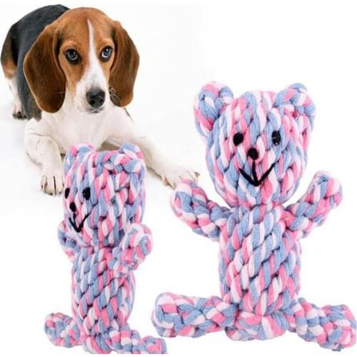 10 Pcs/lot Cute Pet Dog Ball Toys Dog Gnaws Toy Cotton Cartoon animals Cotton Rope Bite Toy Dog Supplies