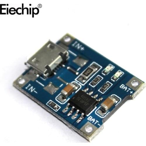 18650 Micro USB 5V 1A TP4056 Lithium Battery Charger Module diy kit Charging Board With Protection Dual Functions 1A Li-ion