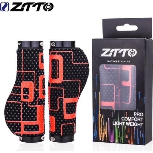 ZTTO Ergonomic Mountain Bike Handlebar Cover Bicycle Grip Bilateral Locking Cover AG52 Anti-skid Rubber Particles Grips Cover