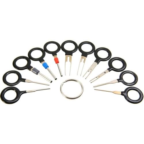 For CAR SUV Pickup Off-road 11PCS Auto Wiring Crimp Connector Pin Removal Key Tool Kit Car Electrical Terminal Remover Mayitr
