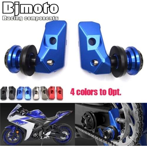 For Yamaha YZF-R25 YZFR25 13-18 YZF-R3 YZFR3 YZF R3 R25 ABS MT 03 25 MT03 MT25 Rear Axle Spindle Chain Adjuster Blocks Protector