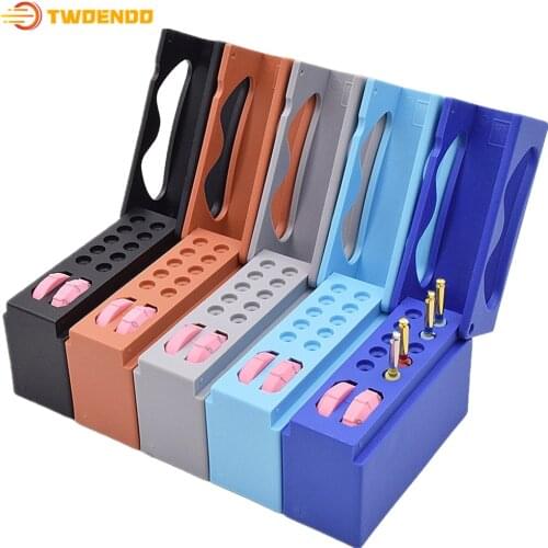 Dental 50 Times Memory Endo Holders 10 Holes Autoclavable Root canal Disinfection Instrument Disinfection Box