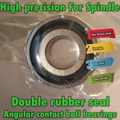 H7005C - RZ 2RZ 2RS P4 P5 25x47x12mm Spindle Double rubber seal Angular contact ball bearing Engraving machine CNC ABEC-7 ABEC-5