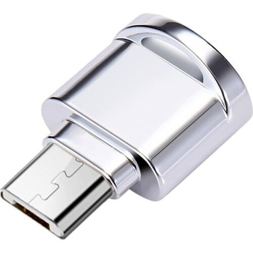 Micro Usb 2.0 Otg Phone Mini Memory Card Reader Adapter Aluminum Cardreader