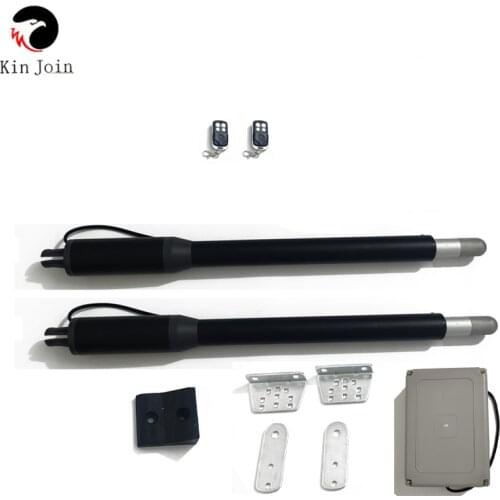 KinJoin Easy opener electric automatic dual arms swing gate opener 200KG weight with transmitters and photocell