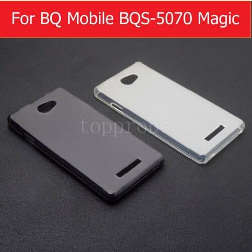Genuine Soft silicone case for BQ Mobile BQS 5070 Magic 5.0" soft cover for BQS 5070 clear silicone cover +black & white colors