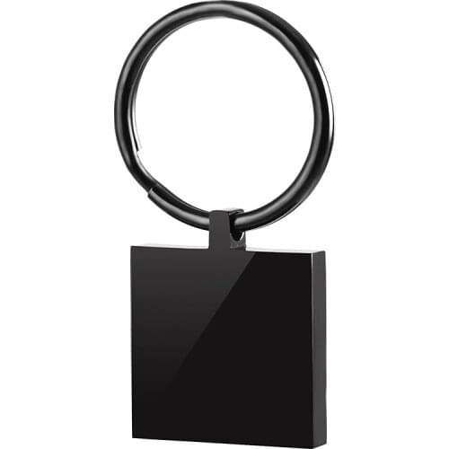 IJK0037 Wholesale or Retail Stainless Steel Square Shape Key Chain Unisex Fashion Jewelry Key Ring