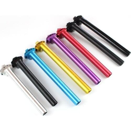 Q854 Bicycle aluminum seat pillar 25.4 * 250L with aluminum chuck seat pillar seat tube Bicycle Seat Post Multi-color optional
