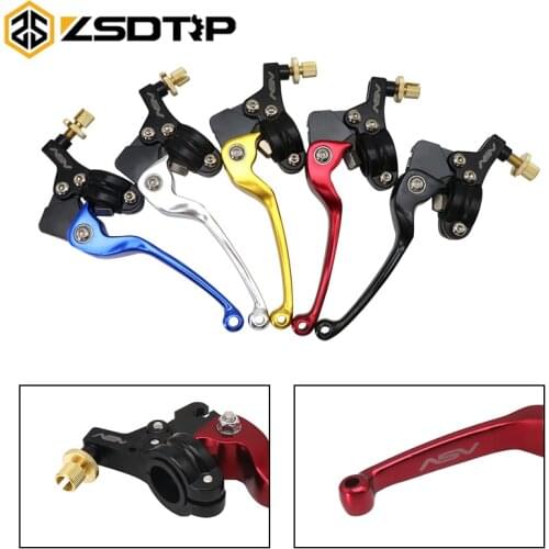 ZSDTRP 1Pc 22mm Motorcycle CNC Aluminum Alloy ASV Clutch Lever Handlebar Lever For Motocross Dirt Pit Bike