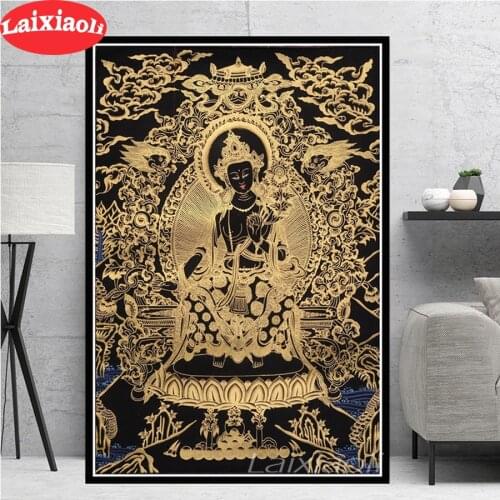 Sakyamuni And Arhat Thangka Tibet Buddhism Buddha 5d diy Diamond painting Cross Stitch kit full Diamond Embroidery mosaic decor