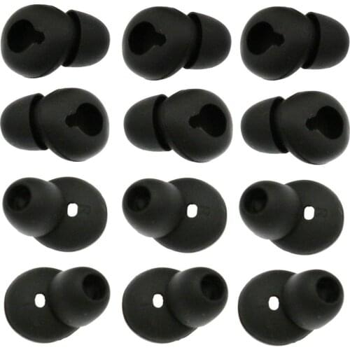 Gear Circle Sm-R130 Wireless Bluetooth Replacement Earpads 6 Pairs 12 Pieces Black