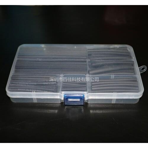 Heat shrinkable tube combination WOER insulated heat shrinkable tube 150PCS black boxed φ2.0--φ13.0