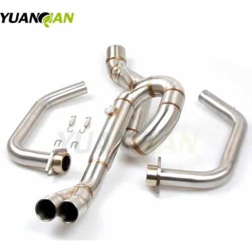 Motorcycle Exhaust Muffler Mid Connect Refit Motorbike Middle Pipe Exhaust Case For Yamaha YZF-R3 YZFR3 yzfr3 2014 2015 2016