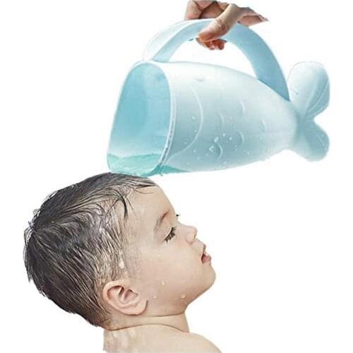 1 Pcs Baby Shampoo Rinse Cup Whale Shape Bath Rinser Pail for Kids Washing Hair Washing Out Shampoo