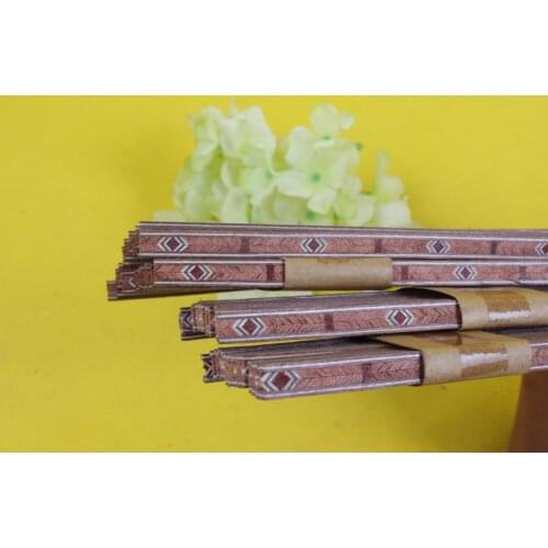 25 strip Guitar Luthier Purfling Binding Marquetry Inlay 640x6x1mm Guitar Parts#68