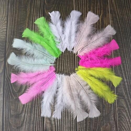 50Pcs Colorful Fluffy Turkey Feathers 15-20CM Natural Plumes For Crafts DIY Wedding Jewelry Making Accessory Carnival Decoration