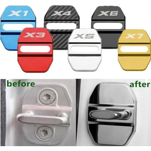 Car Styling Door Lock Cover Emblem Badge Stickers For BMW E83 G06 G05 G02 G01 F15 F16 E70 E71 F25 F26 E70 E53 X1 X2 X3 X4 X5 X6