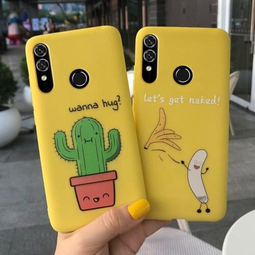 Cute Smiley Nacked Banana Case For Huawei Honor 10 Lite Cover Coque Phone Case For Huawei Honor 10i 10 i Honor10 Soft TPU Fundas