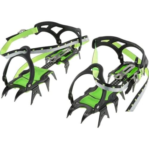 Fourteen Teeth Bundled Crampons Professional Stainless Steel Ice Gripper Ice Crampons Snow Board For Skiing Climbing