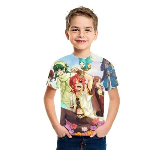 Sales Of The Abyss 2021 New 3D Childrens Cartoon Printed T-Shirt Boys And Girls High Quality Short Sleeve Casual Loose Top