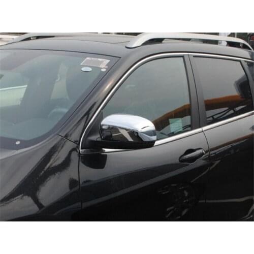 For Jeep Cherokee 2014 2015 2016 2Pcs ABS Exterior Car Side Rearview Mirror Decor Styling Cover Trim Moulding