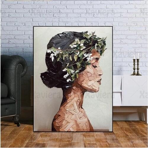 Nordic Canvas Painting Abstract Woman Portrait Art Posters and Prints Print Pictures On The Wall Home Decoration Girls Bedroom