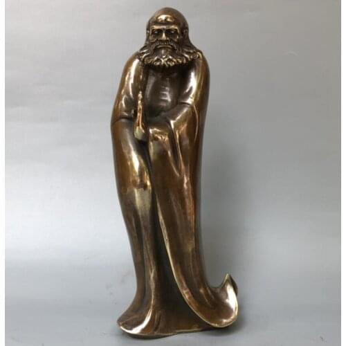 China brass DARUMA Patriarch crafts statue