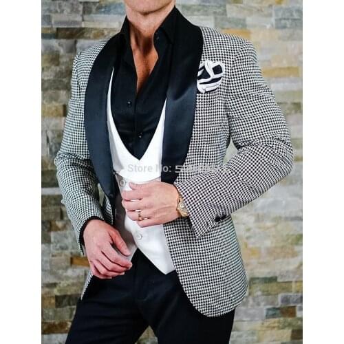Handsome Groomsmen Embossing Groom Tuxedos Mens Wedding Dress Man Jacket Blazer Prom Dinner (Jacket+Pants+Tie+Vest) A22