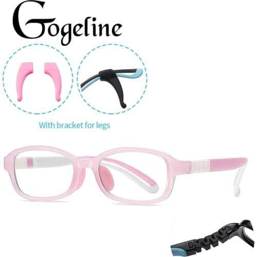Square TR90 Anti Blue Light Children Glasses Frame Ultralight Eyeglasses Kids Boys Computer Girls Game Protective Goggle Eyewear